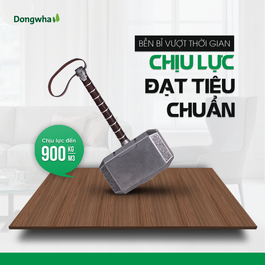 Sàn gỗ Dongwha có thể chịu lực lên đến 900kg/cm3?