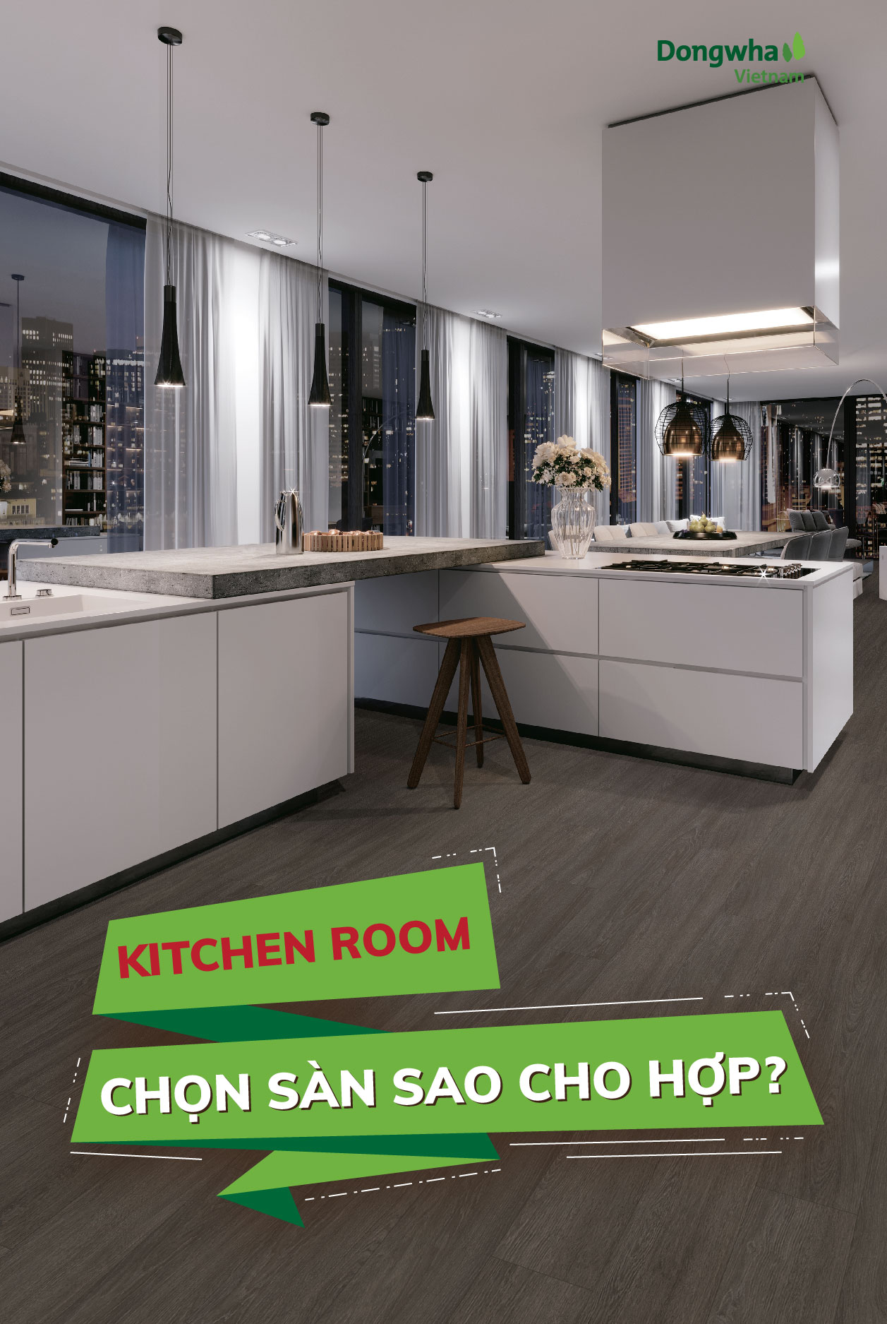 SÀN GỖ DONGWHA - LỰA CHỌN TỐT NHẤT CHO PHÒNG BẾP