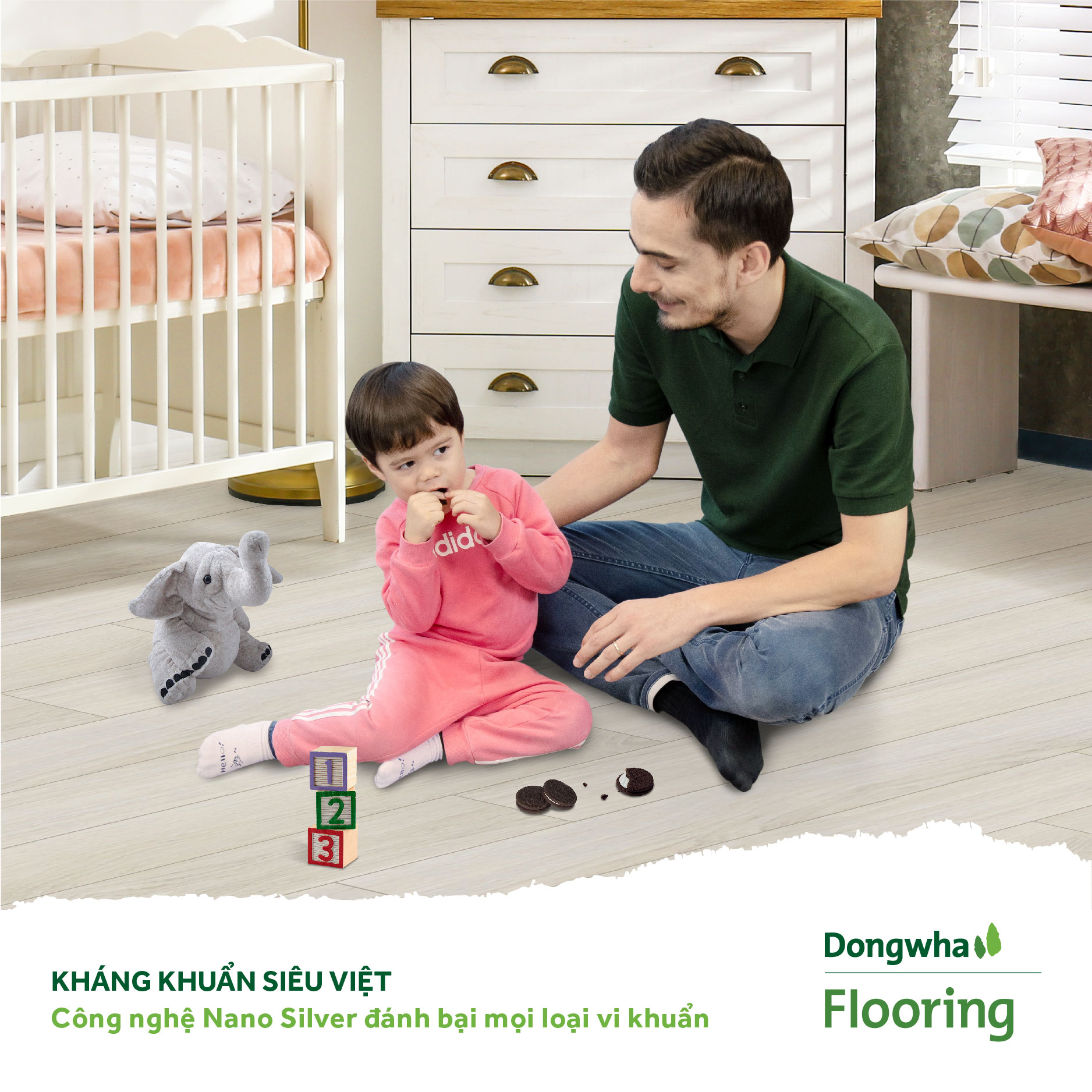 Discover Dongwha's Natus Trendy Collection, a perfect blend of modernity and nature in trendy industrial wood flooring. Explore 12 diverse color options, authentic surface texture, eco-friendly features, and easy installation with Uniclic locking system. Elevate your living space with this durable and stylish flooring solution.