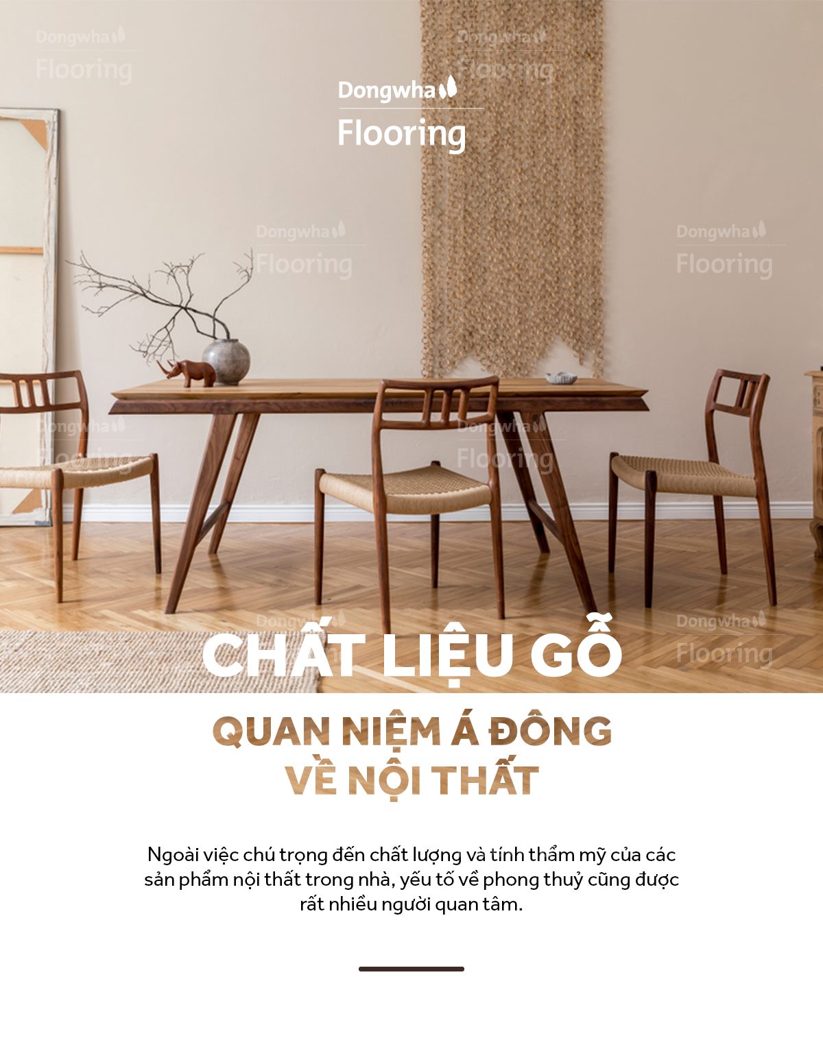 QUAN NIỆM CỦA NGƯỜI Á ĐÔNG VỀ NỘI THẤT: Ý nghĩa của gỗ trong nội thất
