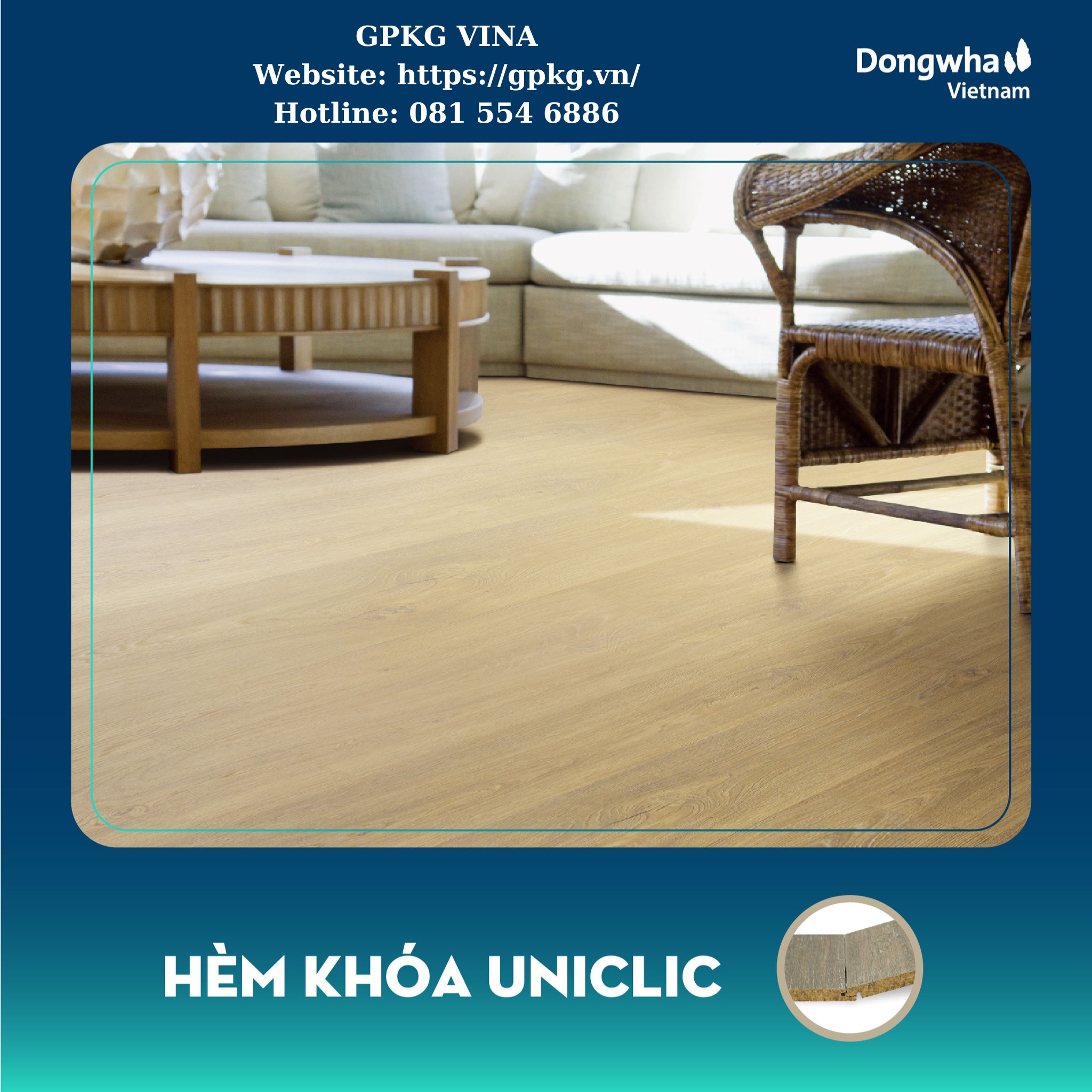 Hèm khóa Uniclic - Công nghệ khóa sàn gỗ tiên tiến cho không gian sống hiện đại